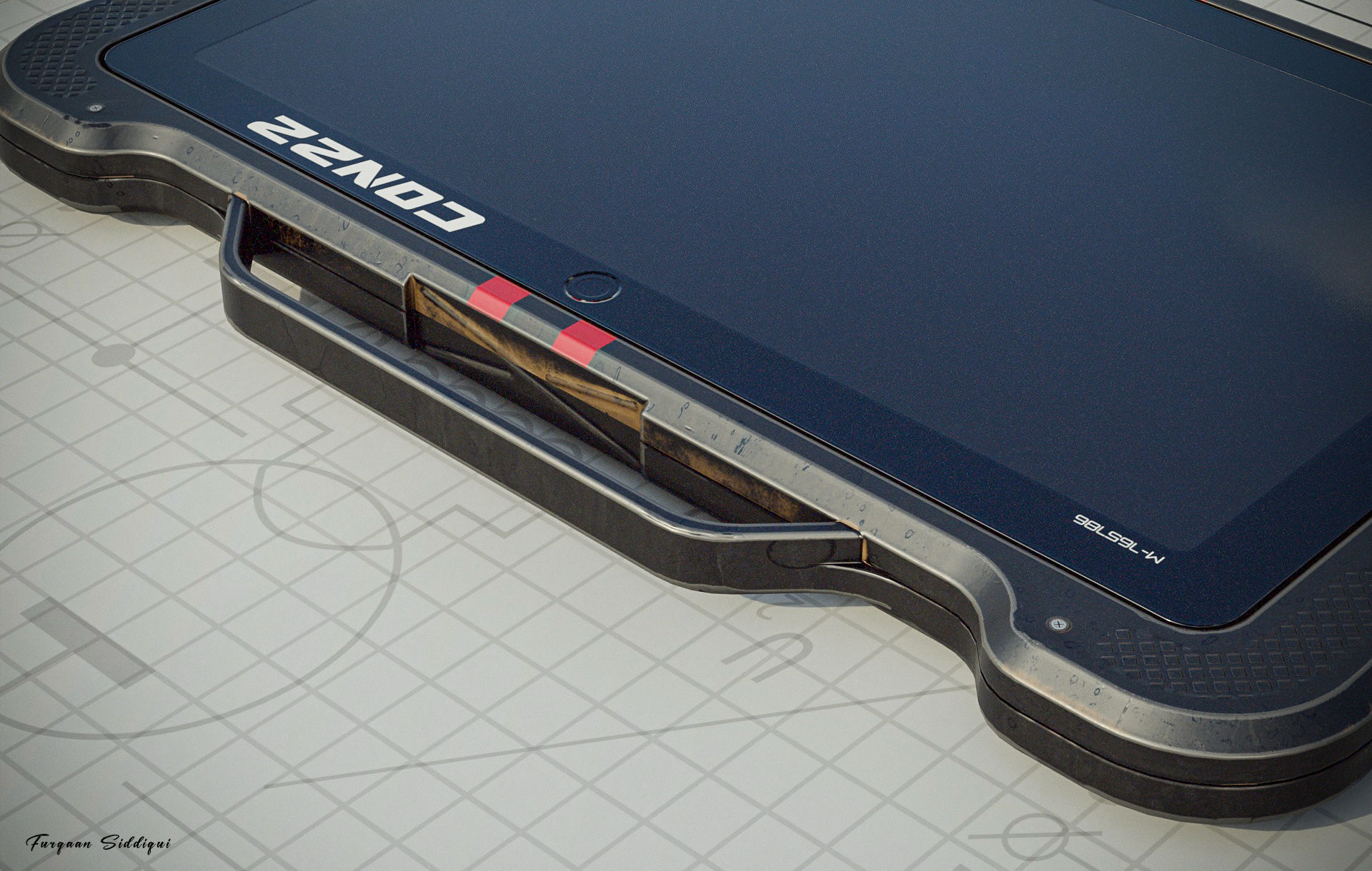 Sci-fi Controller V22 PBR Low-poly 3D model_21