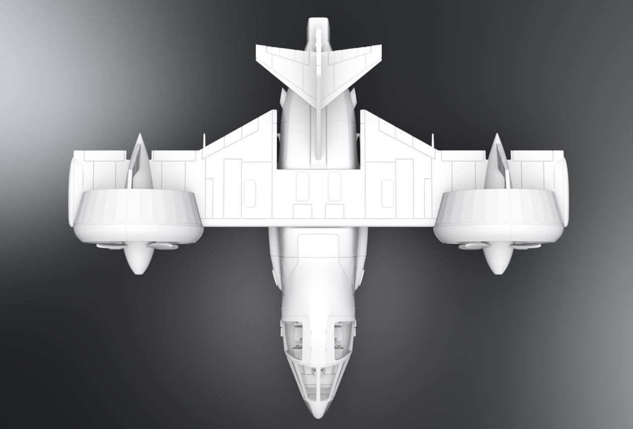 SHADO KINGFISHER scale model 3D print model_3
