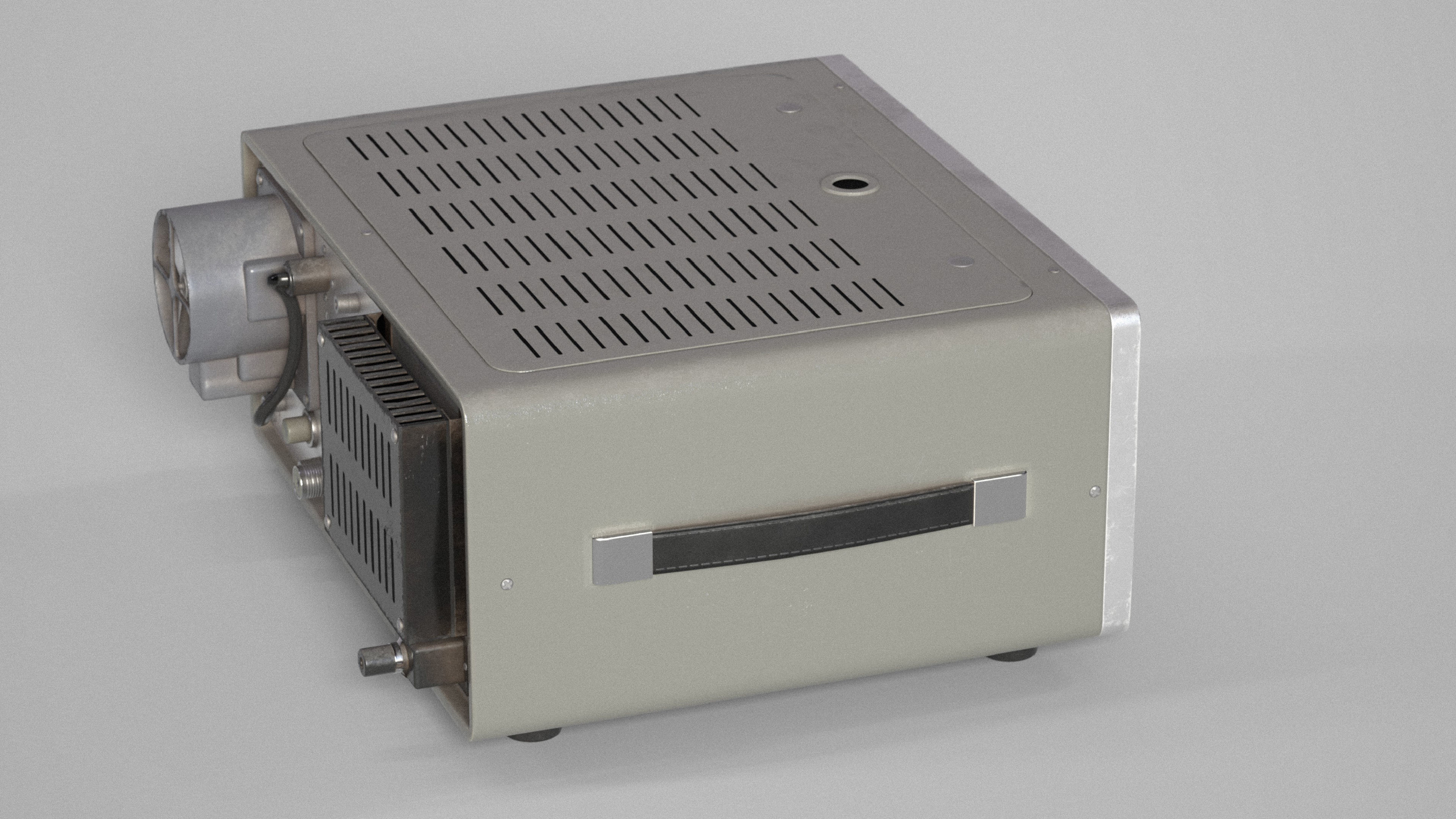 Ham Radio Transceiver Yaesu FT-101 Low-poly 3D model_13