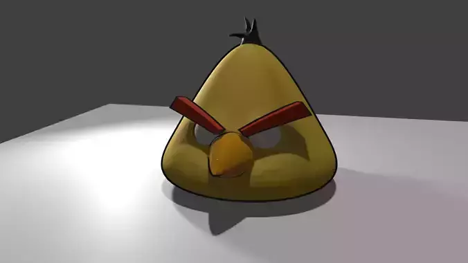 Angry Bird speed yellow Free 3D model