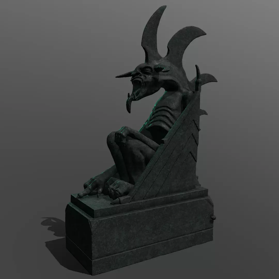 Minas Morgul Gargoyles Low-poly 3D model_0