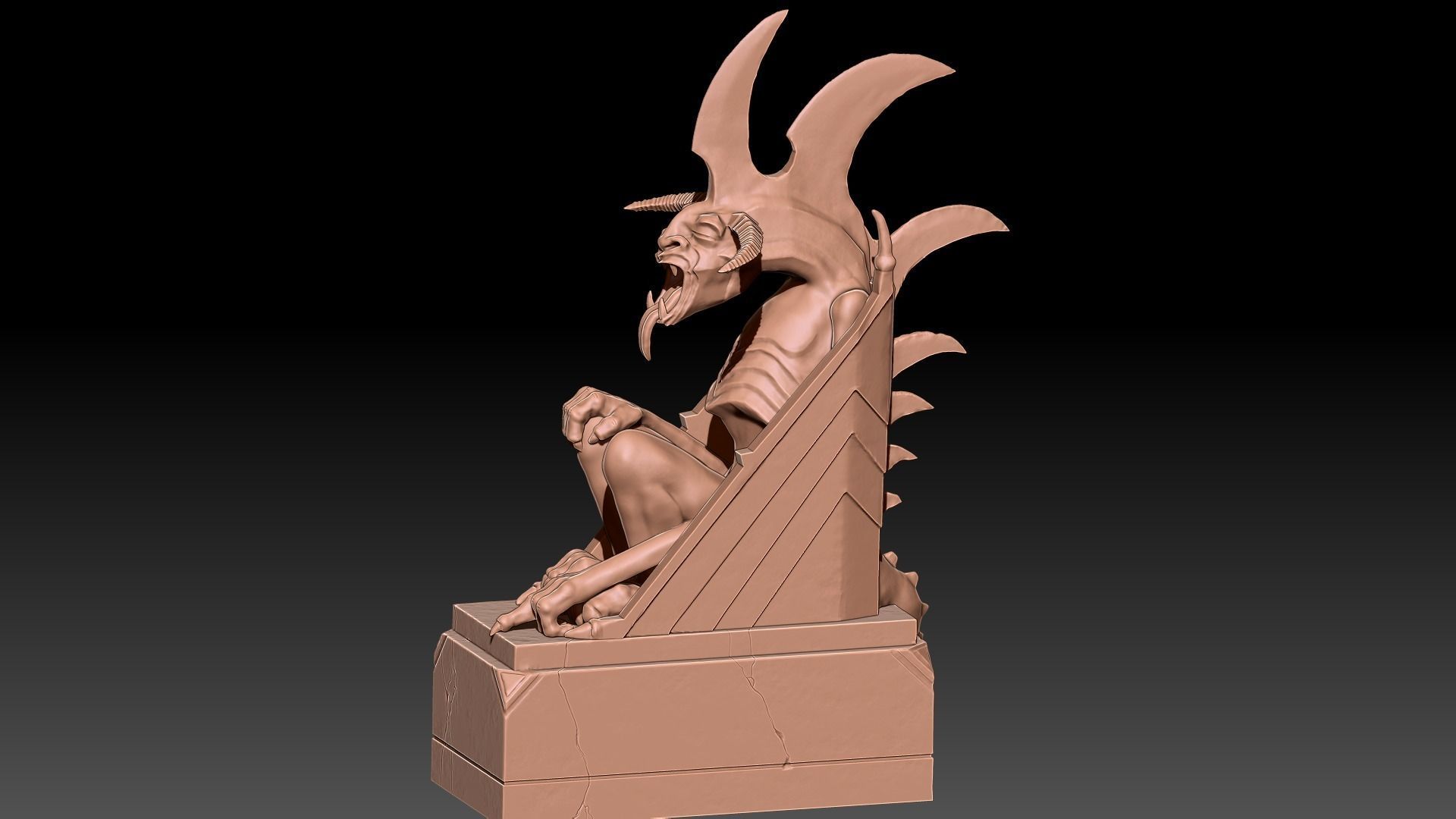 Minas Morgul Gargoyles Low-poly 3D model_12