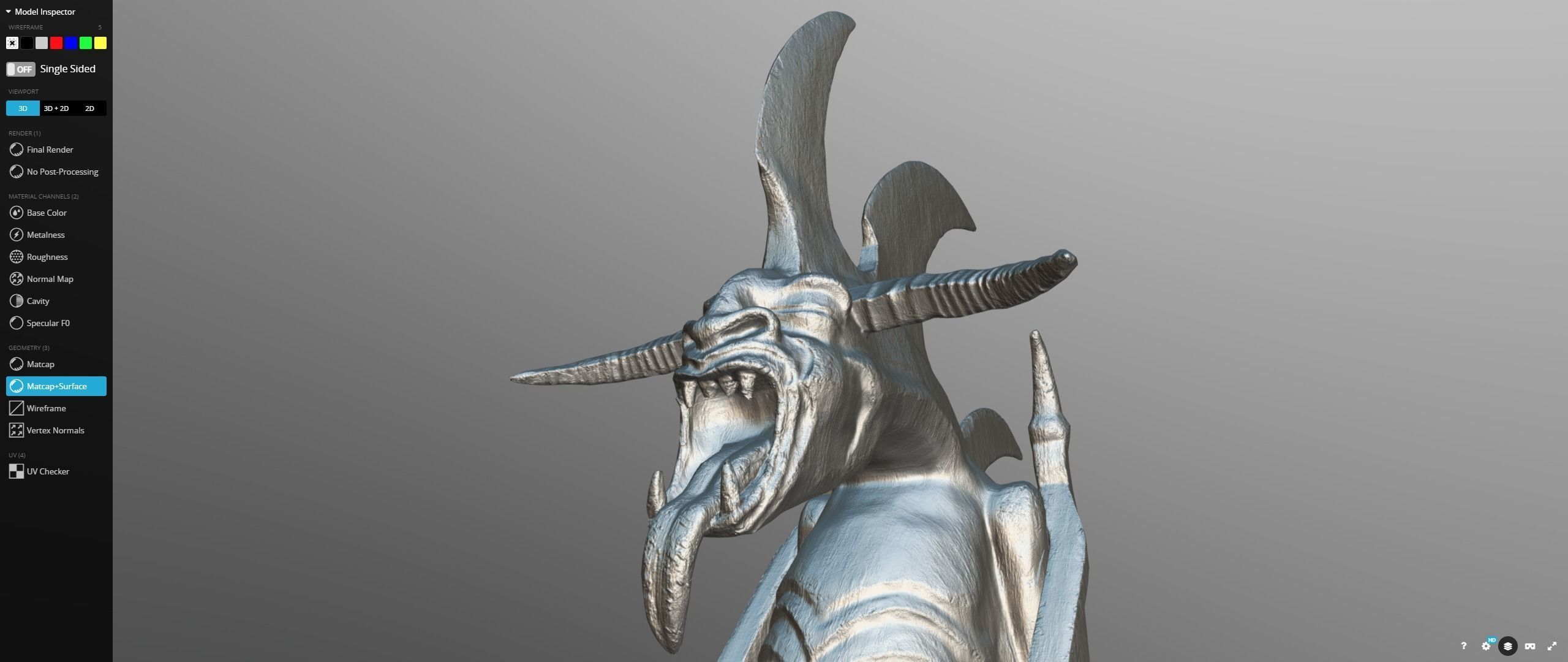 Minas Morgul Gargoyles Low-poly 3D model_18