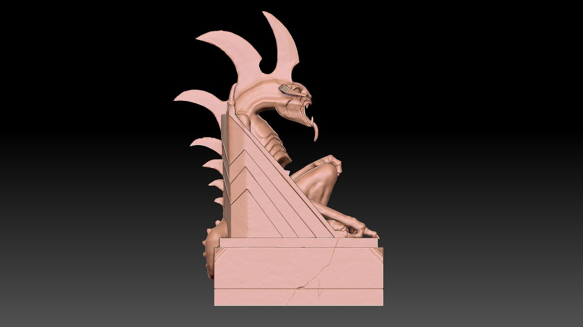 Minas Morgul Gargoyles Low-poly 3D model_8
