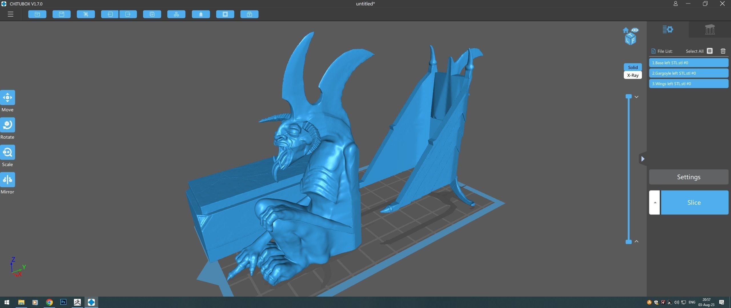 Minas Morgul Gargoyles Low-poly 3D model_5