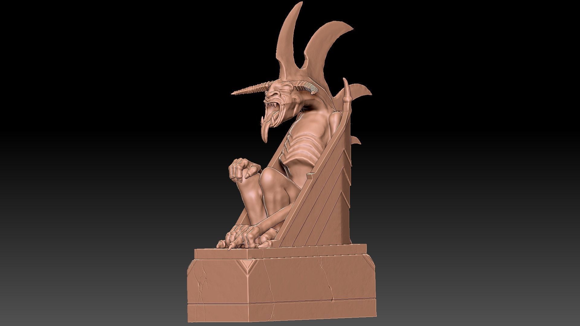 Minas Morgul Gargoyles Low-poly 3D model_10