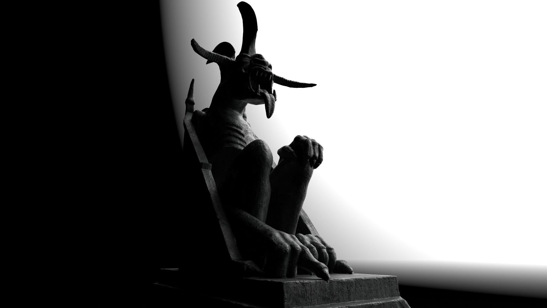 Minas Morgul Gargoyles Low-poly 3D model_15