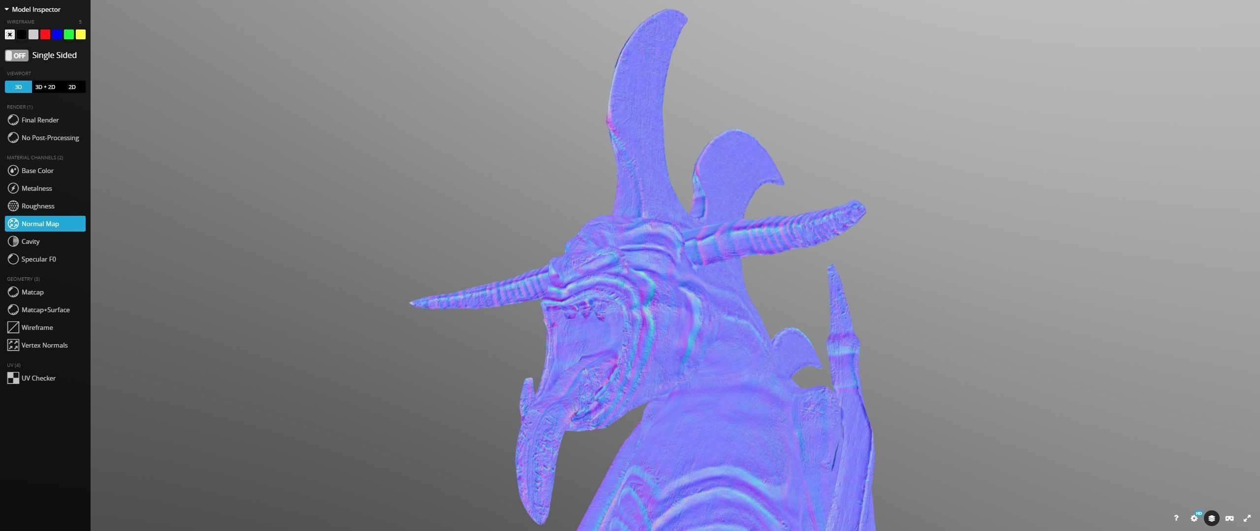 Minas Morgul Gargoyles Low-poly 3D model_19