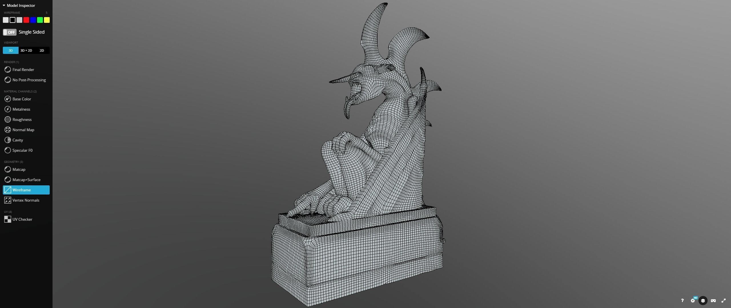 Minas Morgul Gargoyles Low-poly 3D model_24