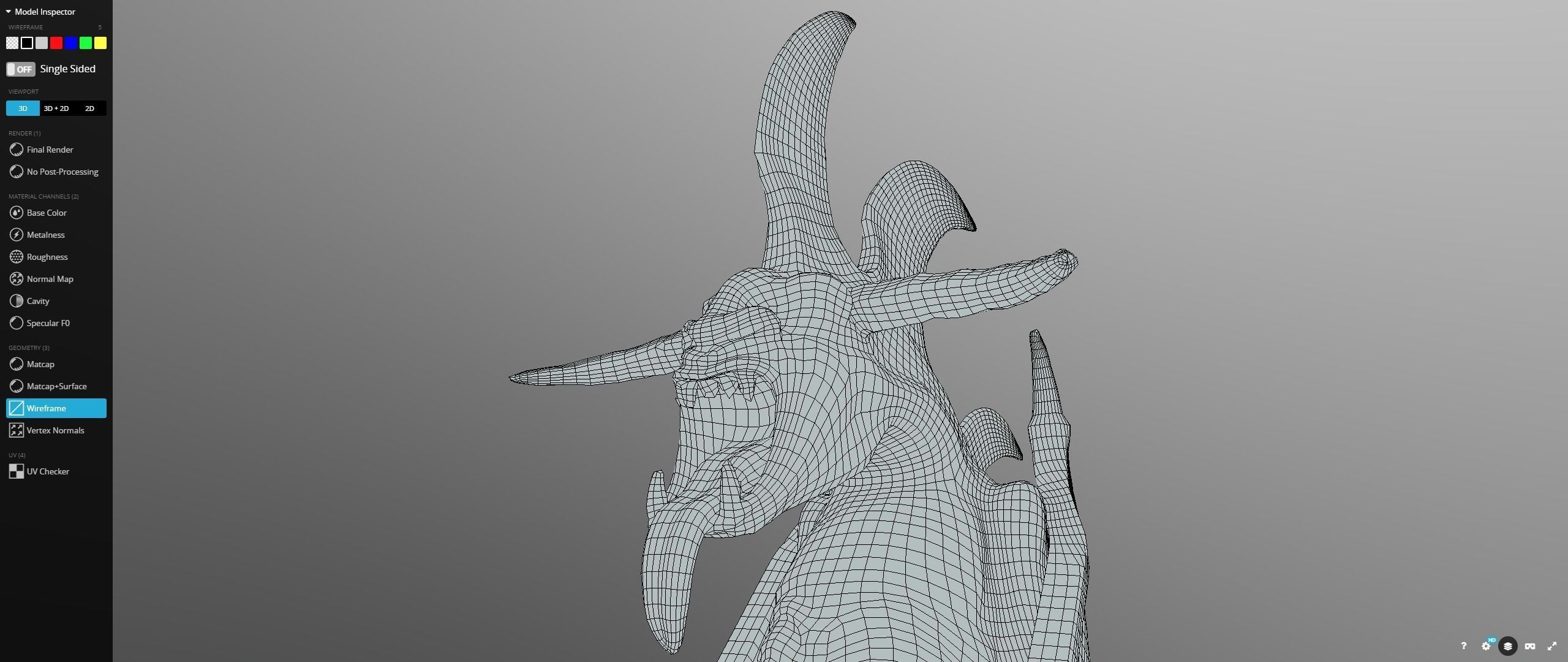 Minas Morgul Gargoyles Low-poly 3D model_20