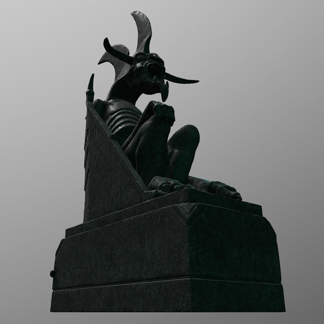Minas Morgul Gargoyles Low-poly 3D model_17