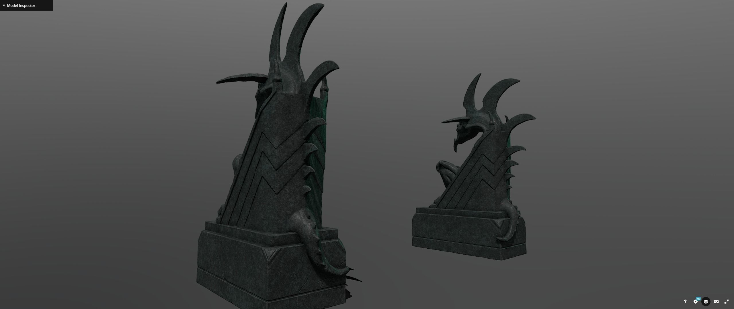 Minas Morgul Gargoyles Low-poly 3D model_22