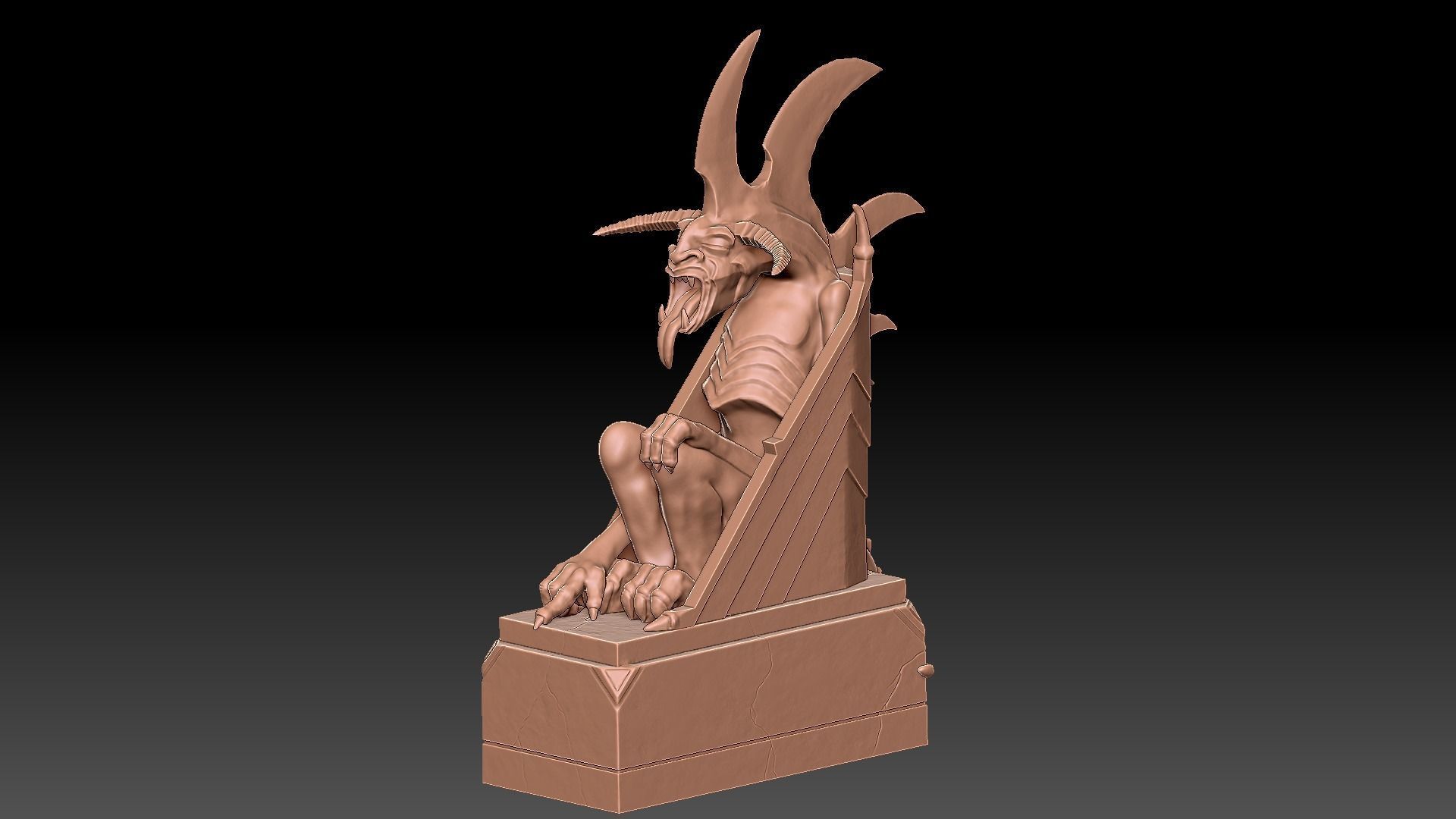 Minas Morgul Gargoyles Low-poly 3D model_11