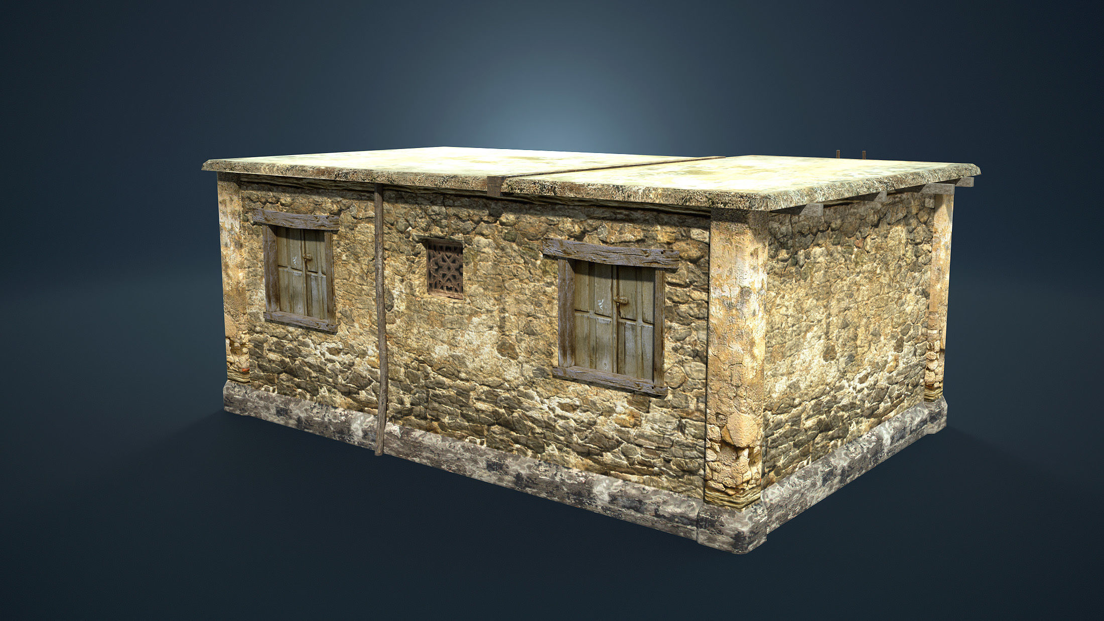 Arab Mountain Village Collection Low-poly 3D model_17