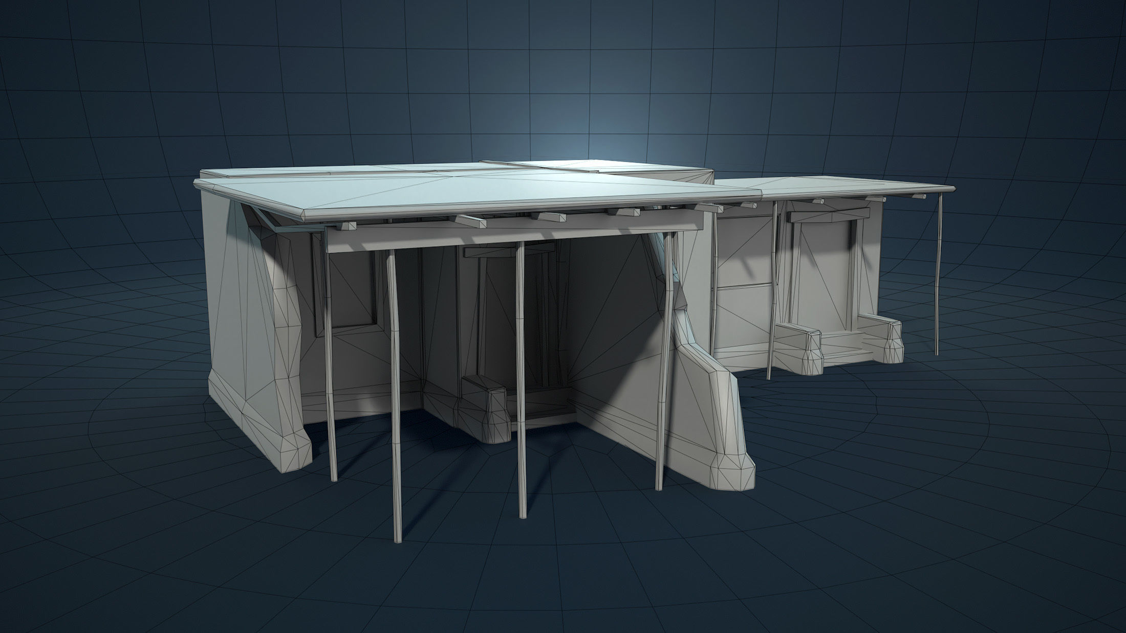 Arab Mountain Village Collection Low-poly 3D model_25