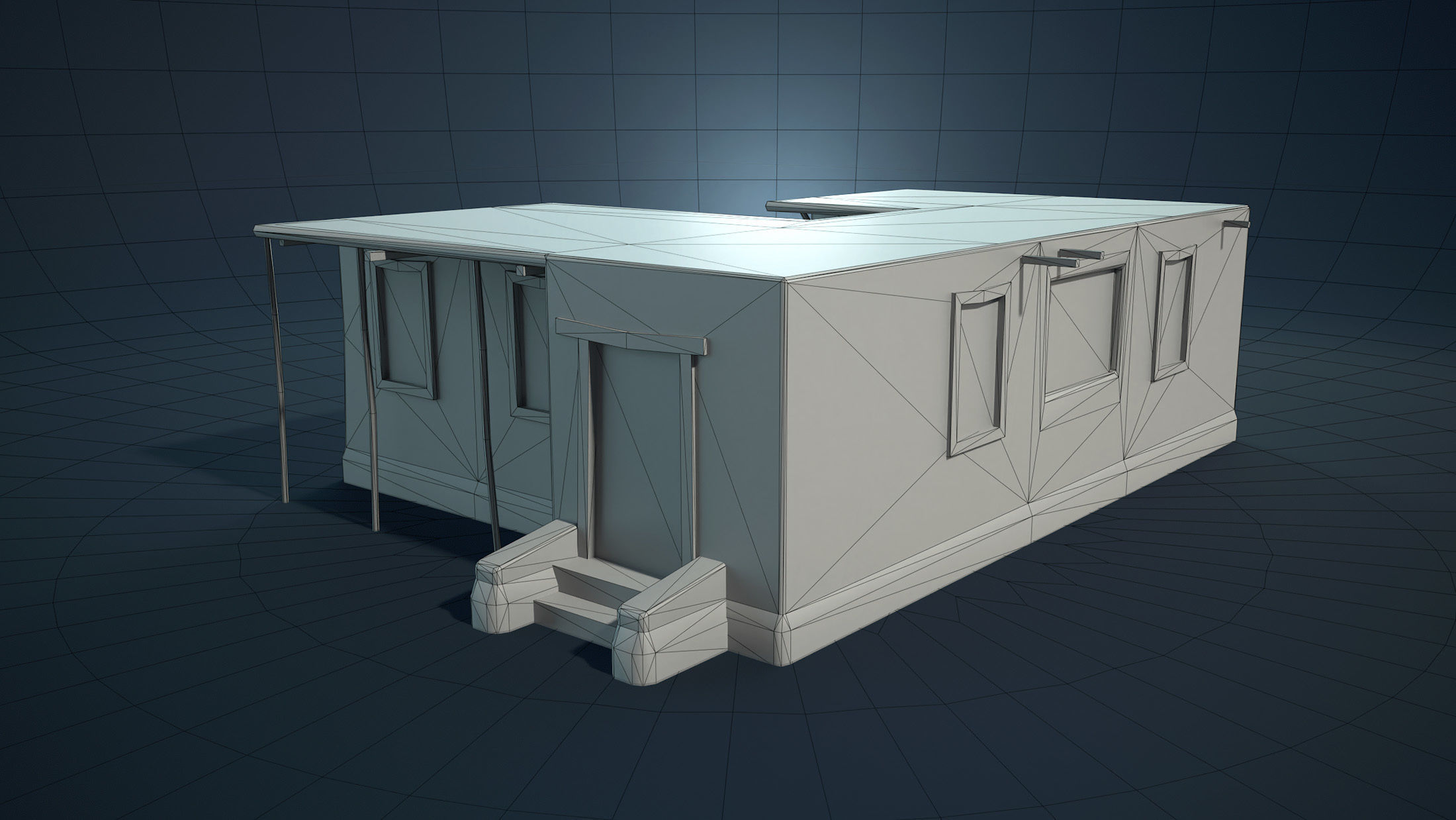 Arab Mountain Village Collection Low-poly 3D model_35