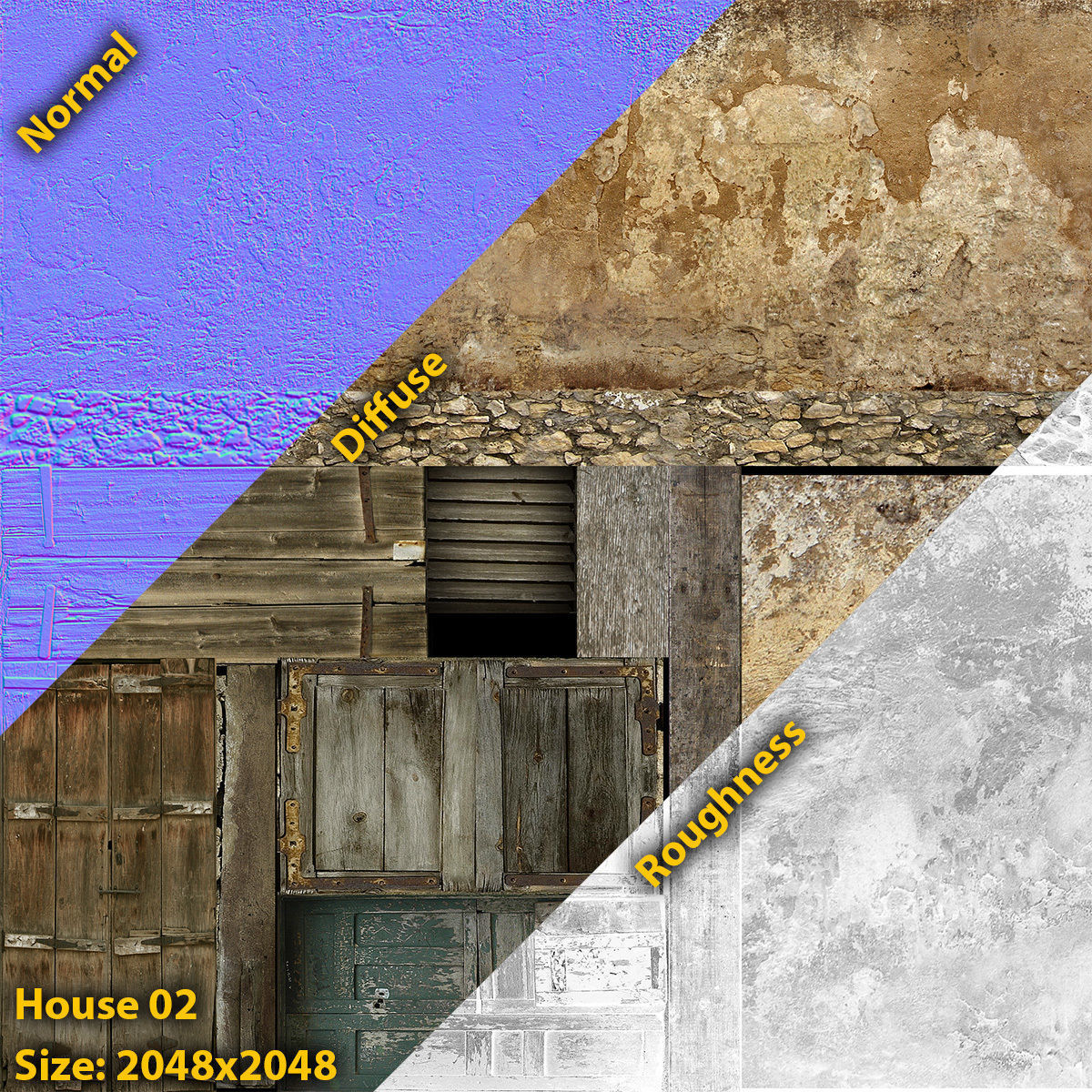 Arab Mountain Village Collection Low-poly 3D model_51