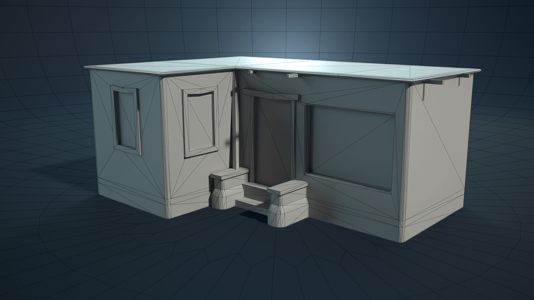 Arab Mountain Village Collection Low-poly 3D model_38