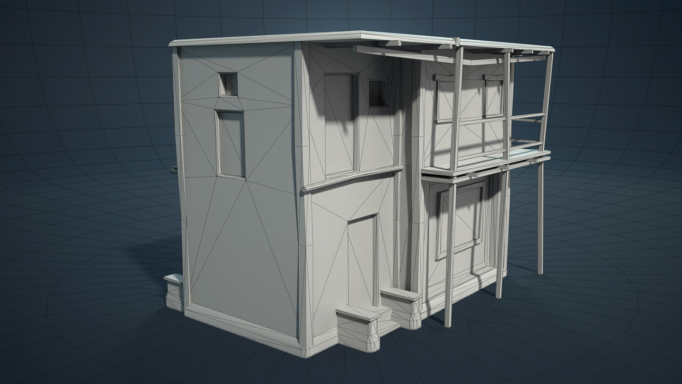 Arab Mountain Village Collection Low-poly 3D model_10