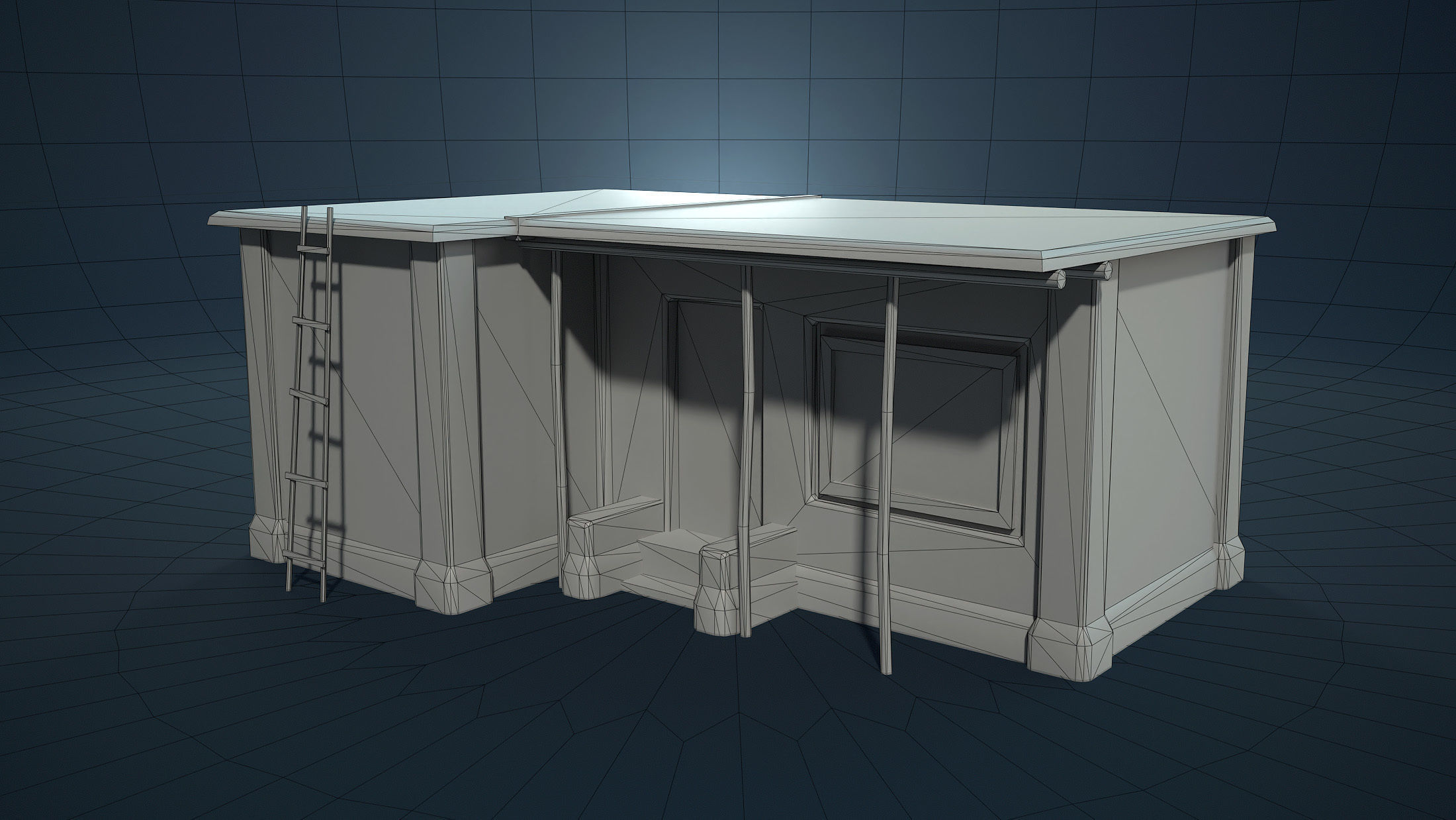 Arab Mountain Village Collection Low-poly 3D model_18