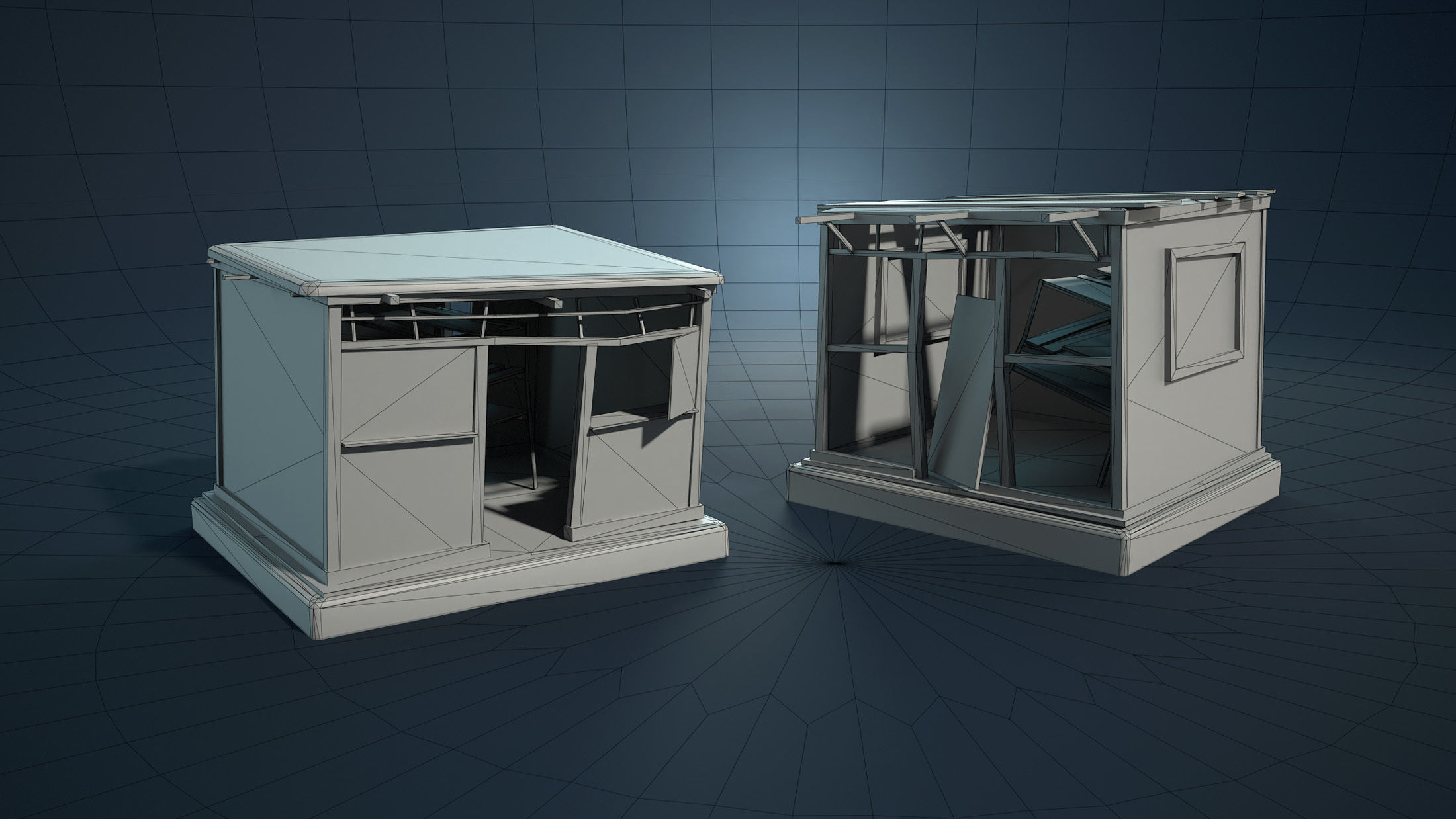 Arab Mountain Village Collection Low-poly 3D model_50