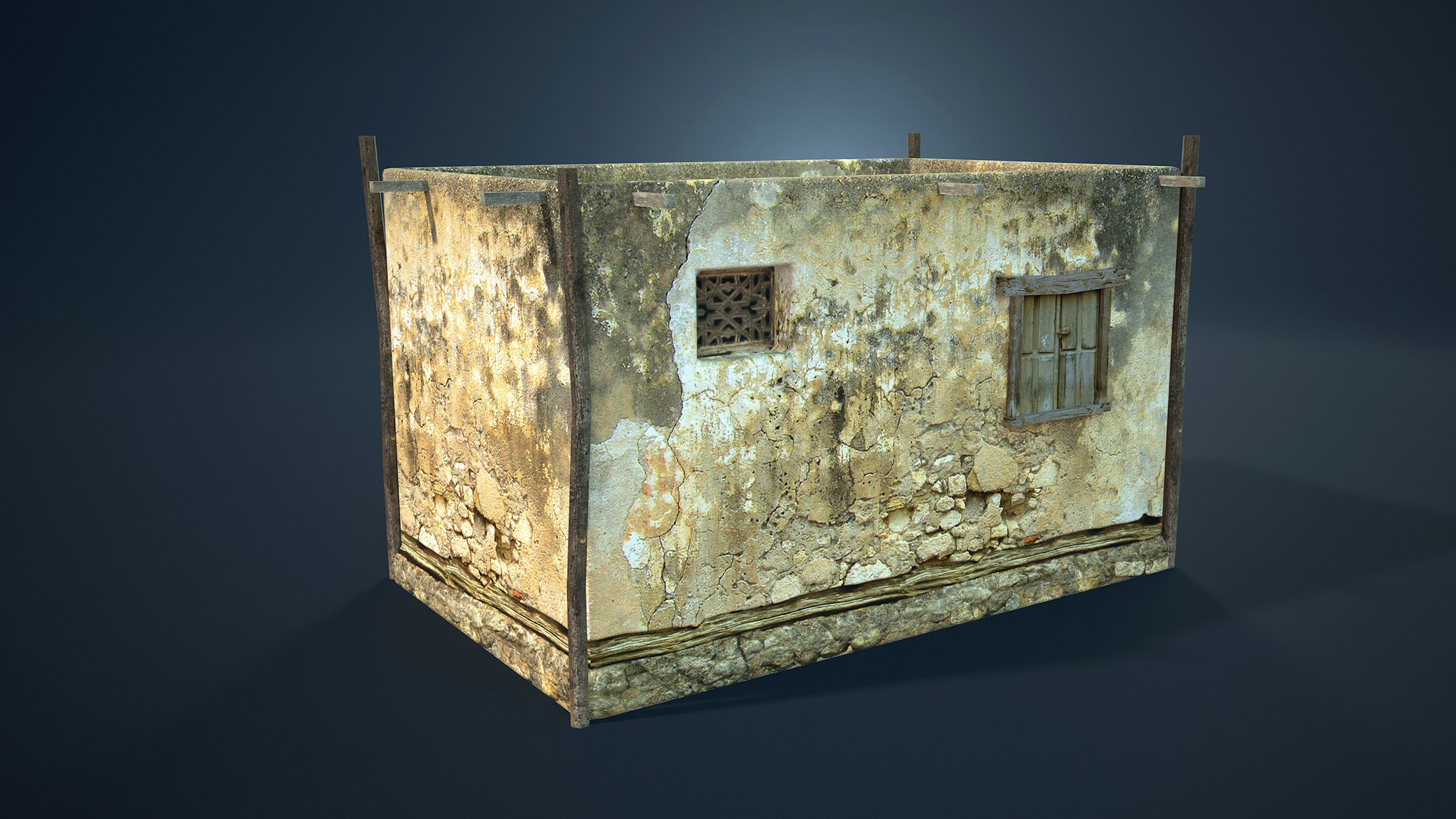 Arab Mountain Village Collection Low-poly 3D model_20