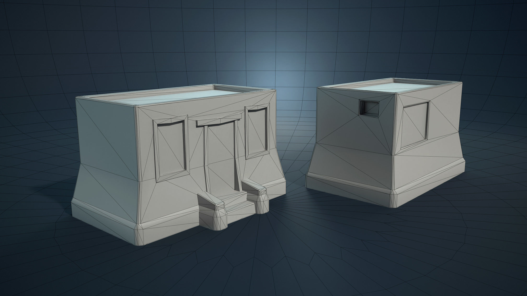 Arab Mountain Village Collection Low-poly 3D model_40