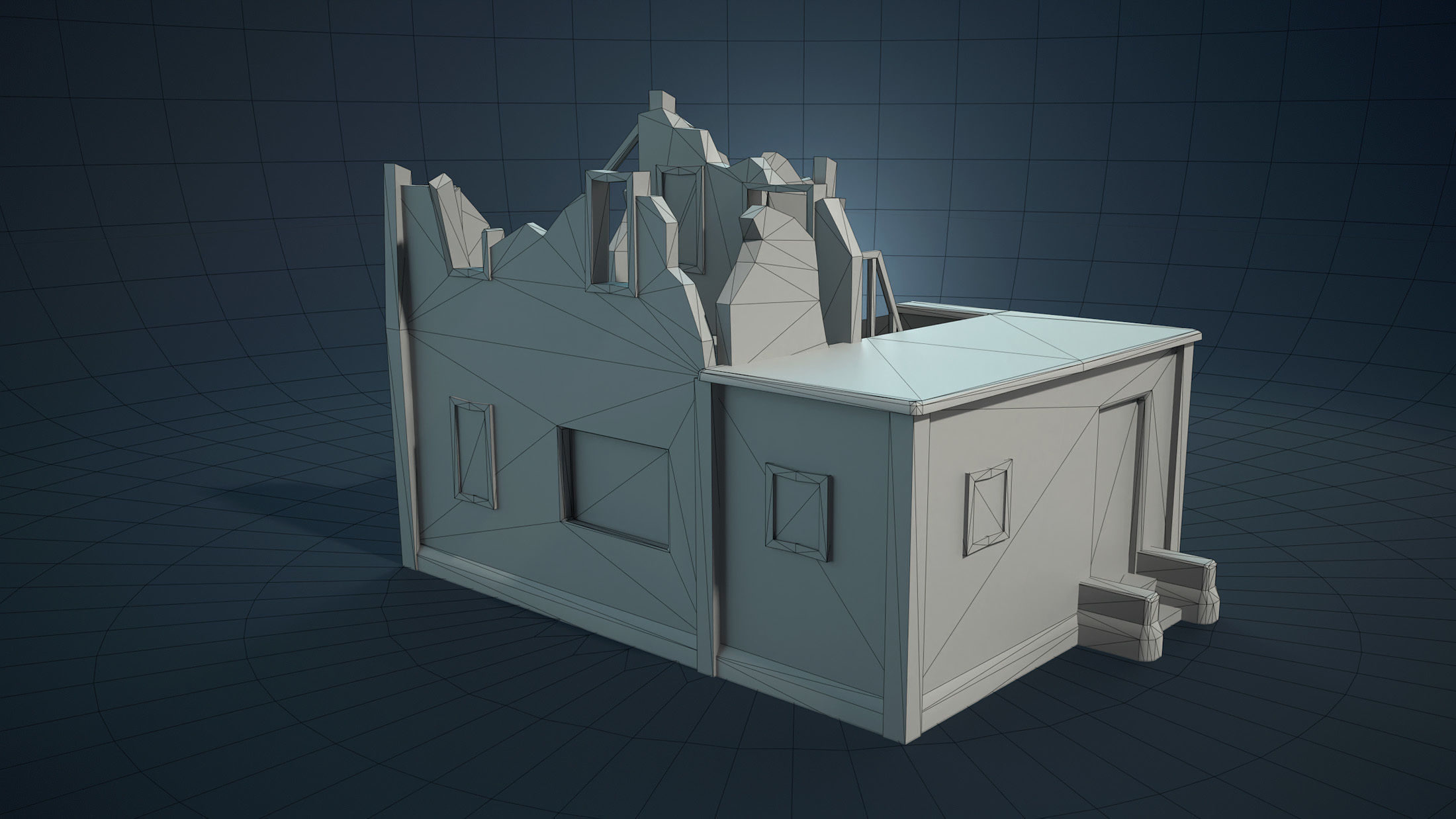 Arab Mountain Village Collection Low-poly 3D model_48