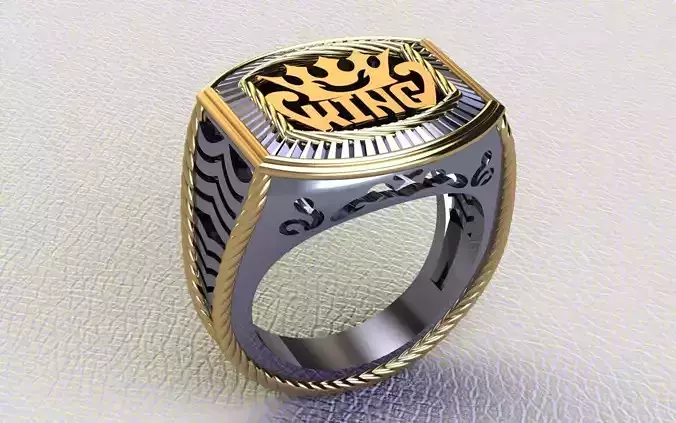 king ring for man  3D print model