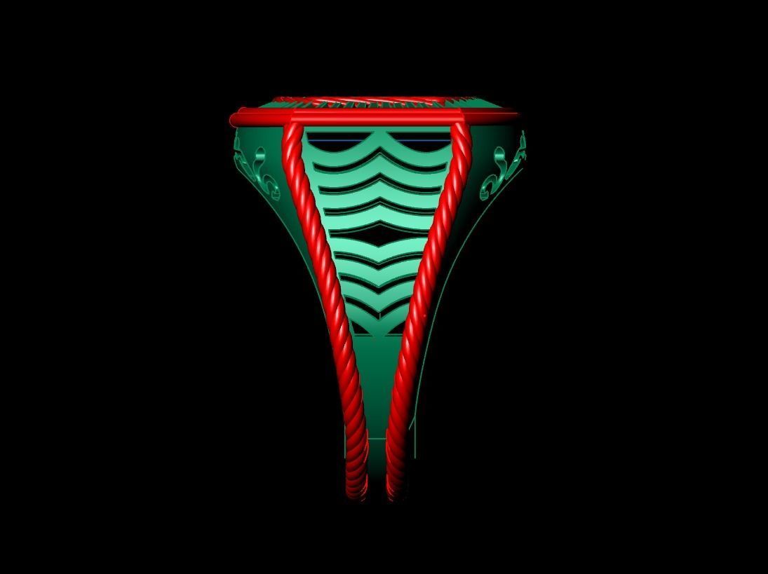 king ring for man  3D print model_5