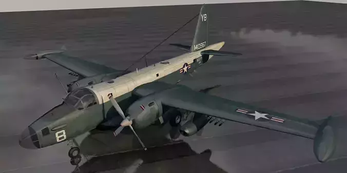 Lockheed P2V-7 Neptune - SP-2H 3D model