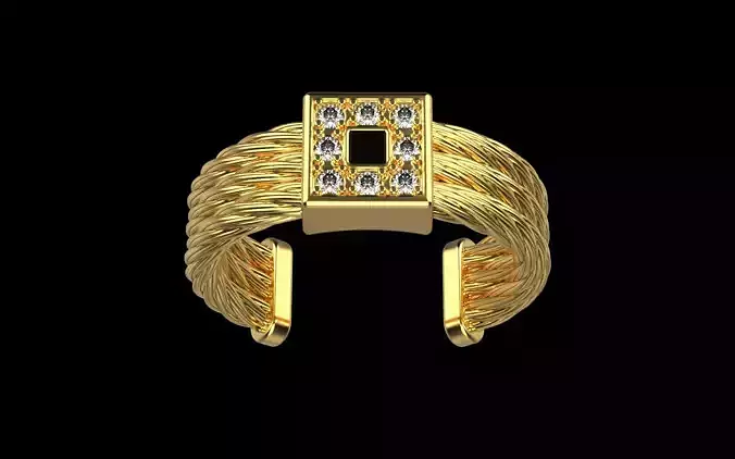 Rope braided ring model 488