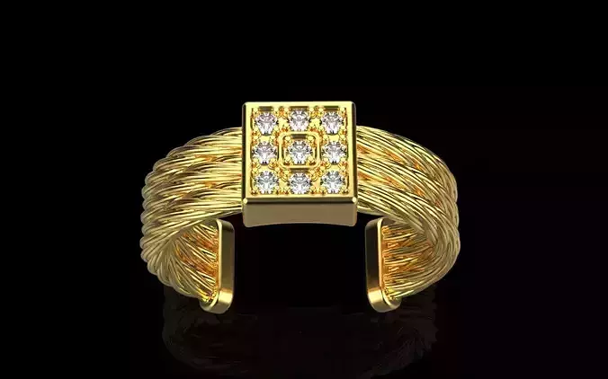 Rope braided ring model 487