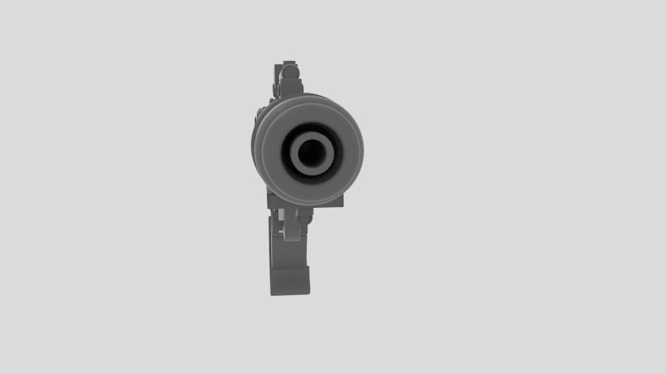 High Laser Gun 3D model_2