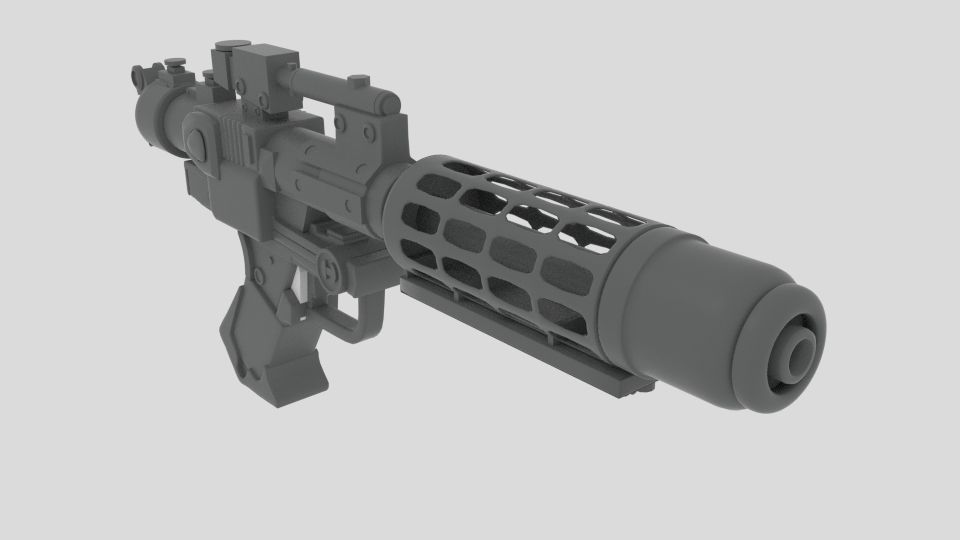 High Laser Gun 3D model_4