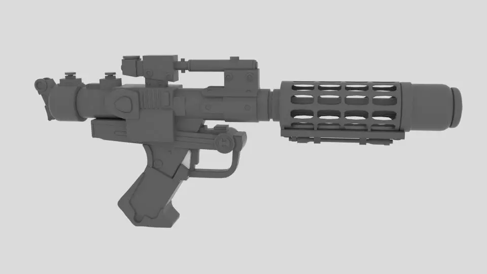 High Laser Gun 3D model_0