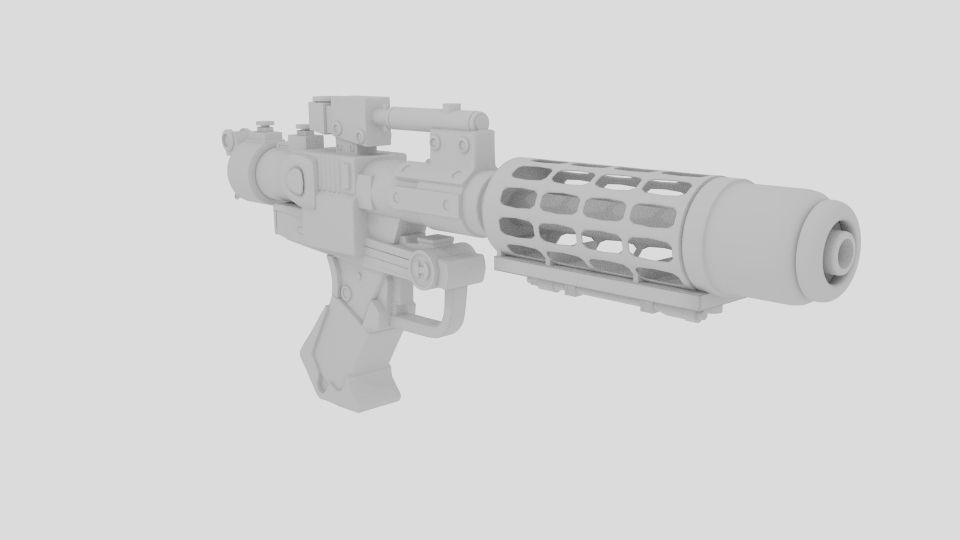 High Laser Gun 3D model_3