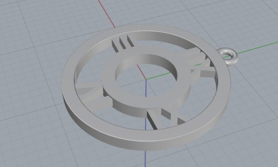 pendant watch 3D print model_7