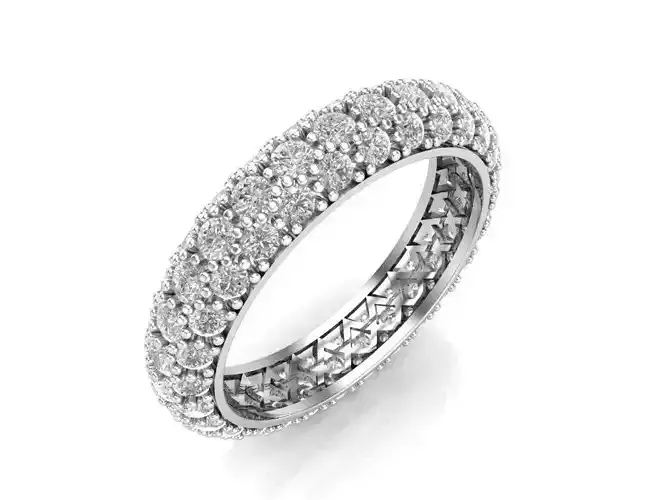 wedding ring with stones