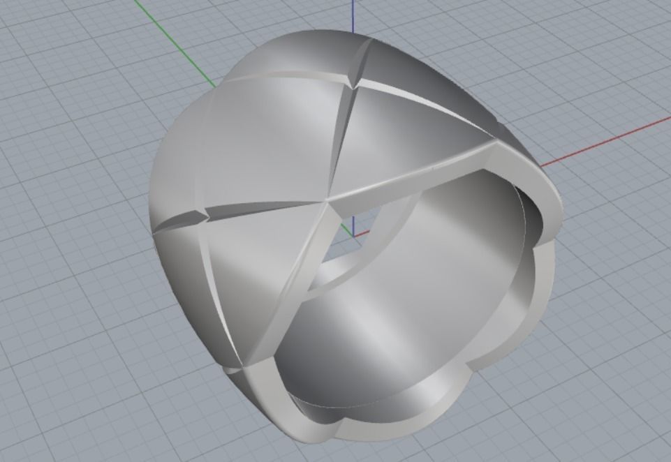 wedding ring 3D print model_7