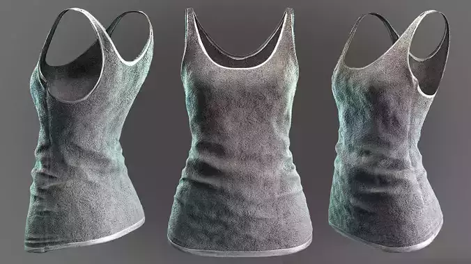 Tank top Low-poly 3D model Tank top Low-poly 3D model