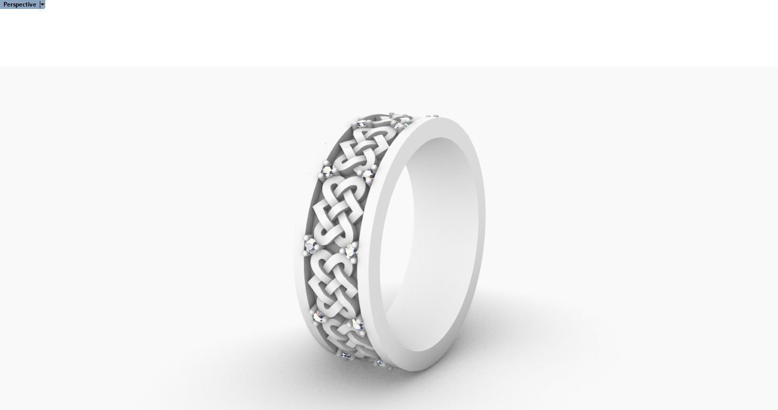 celtic knot ornament ring model 474 3D print model_7