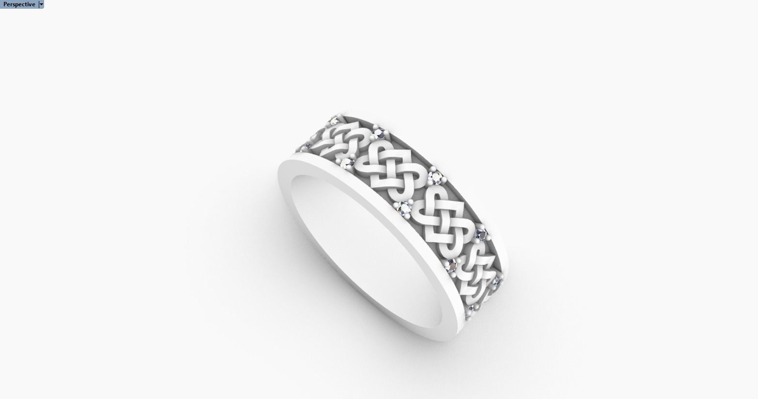 celtic knot ornament ring model 474 3D print model_11