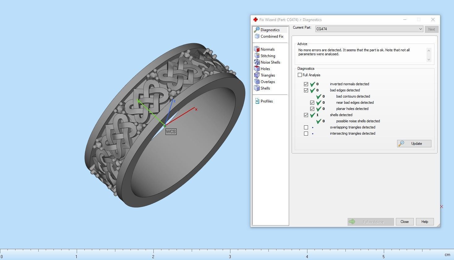 celtic knot ornament ring model 474 3D print model_5