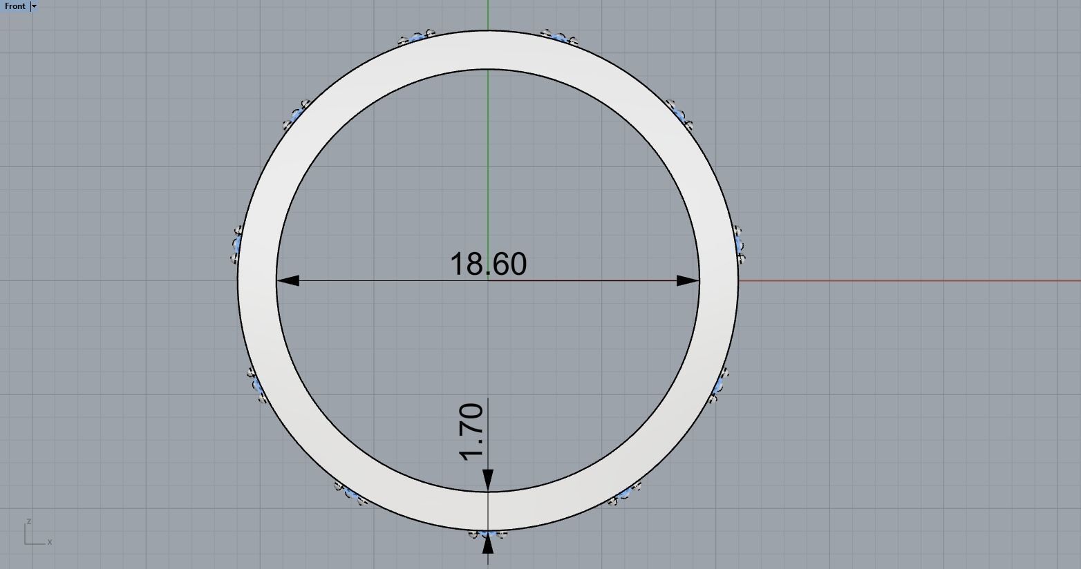 celtic knot ornament ring model 474 3D print model_9