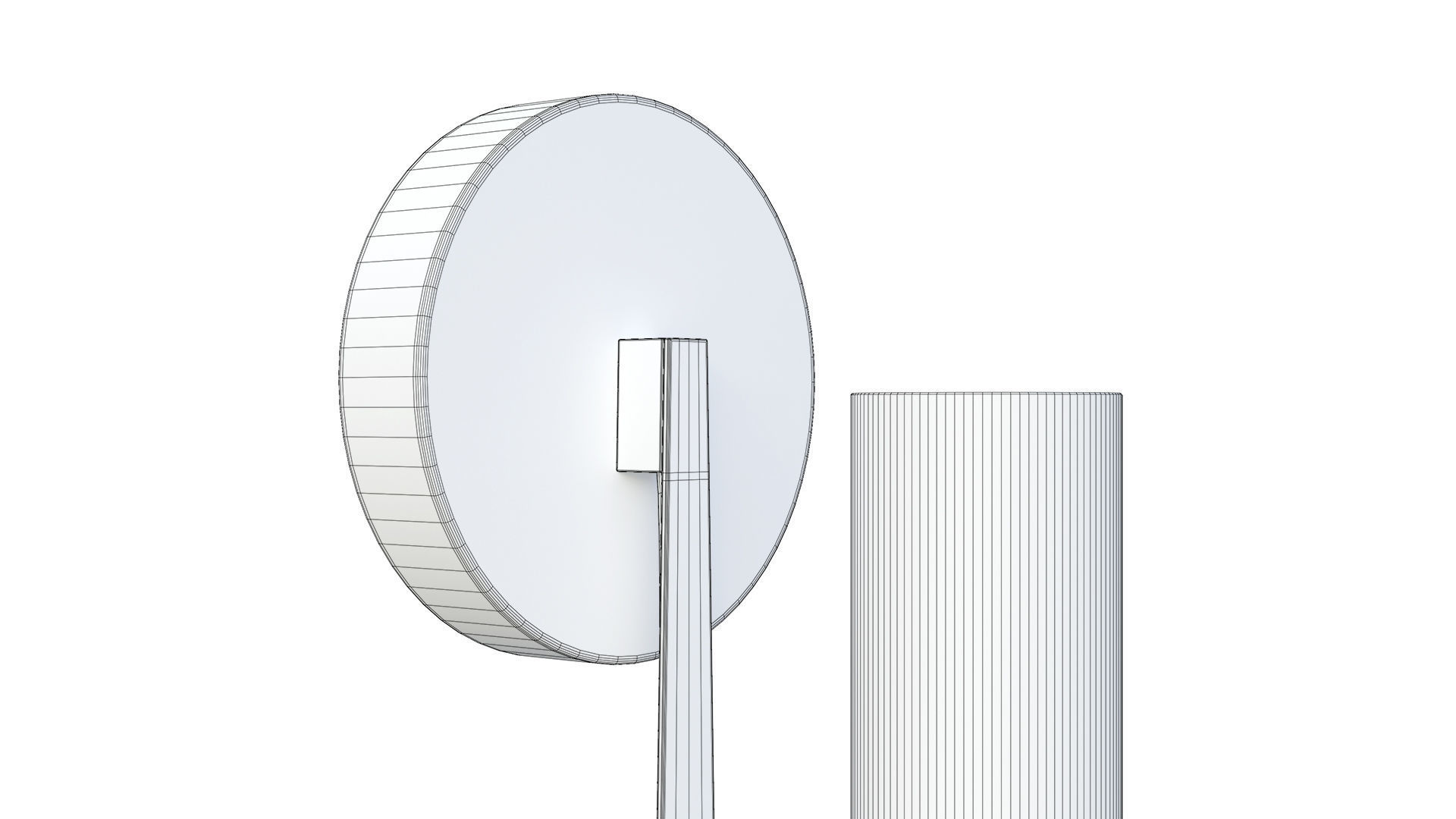 Modern Fluted Glass Wall Sconce 3D model_10