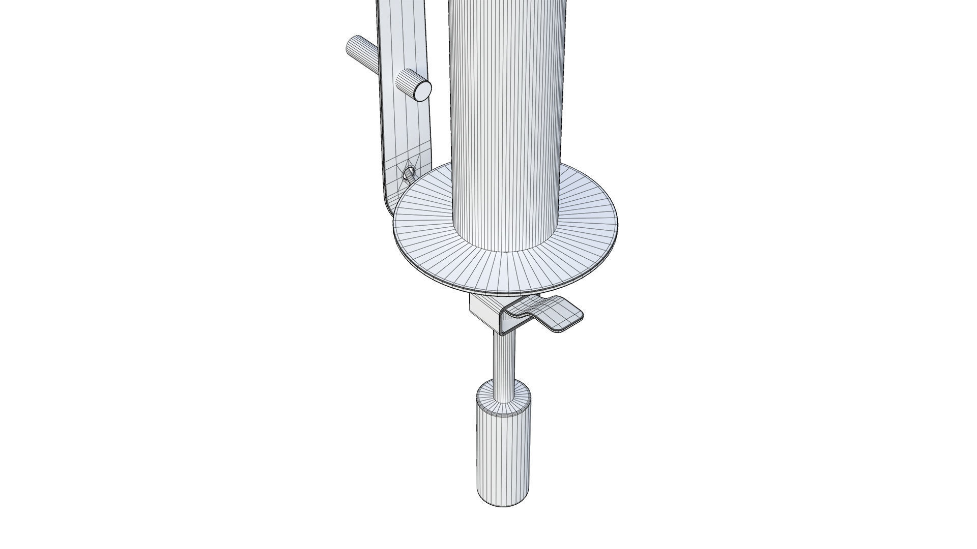 Modern Fluted Glass Wall Sconce 3D model_12