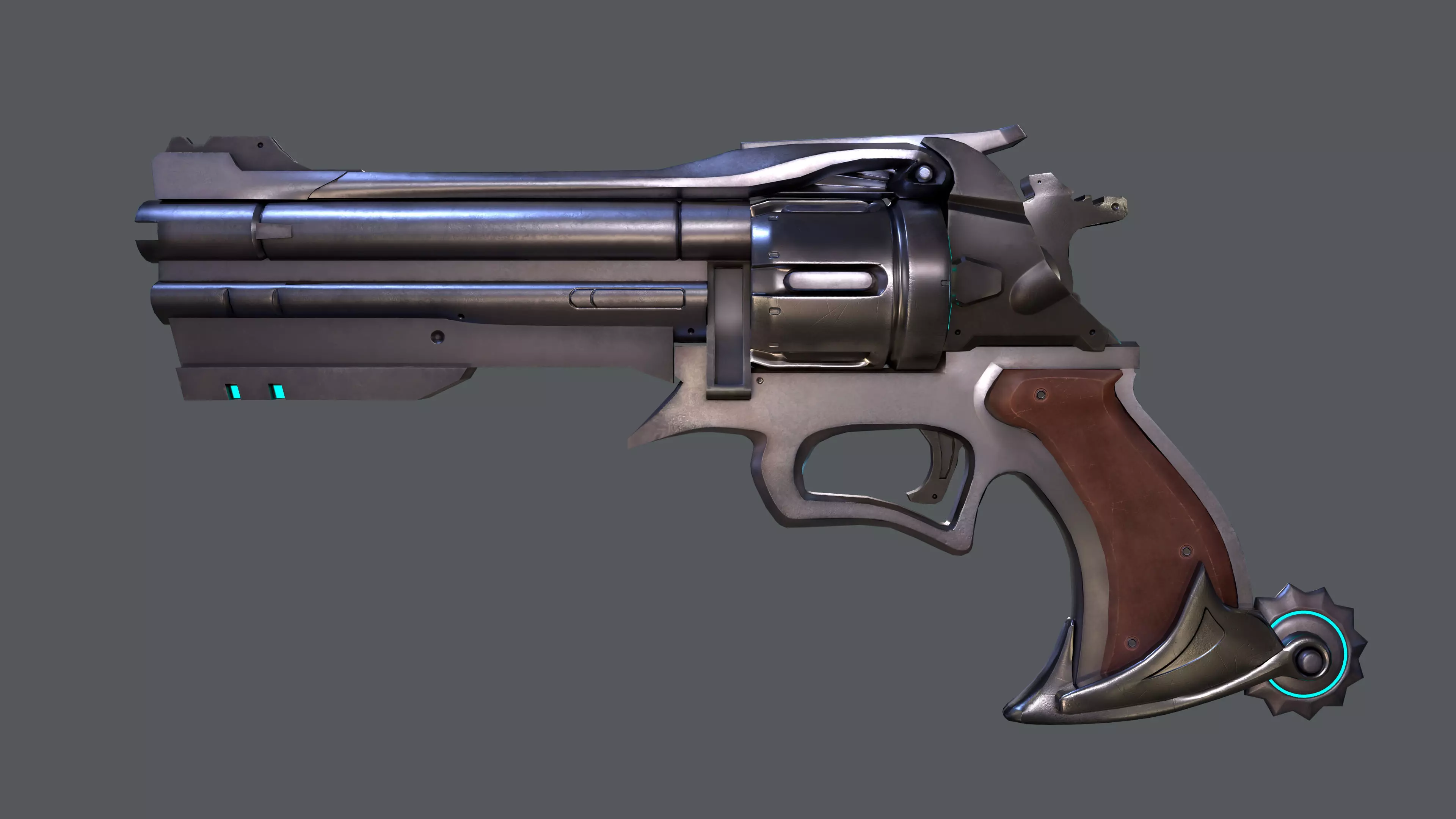 McCree Peacekeeper Low-poly 3D model