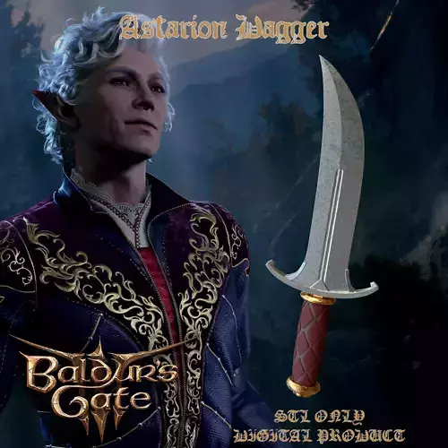 Sussur Dagger Baldurs Gate 3 3D print model