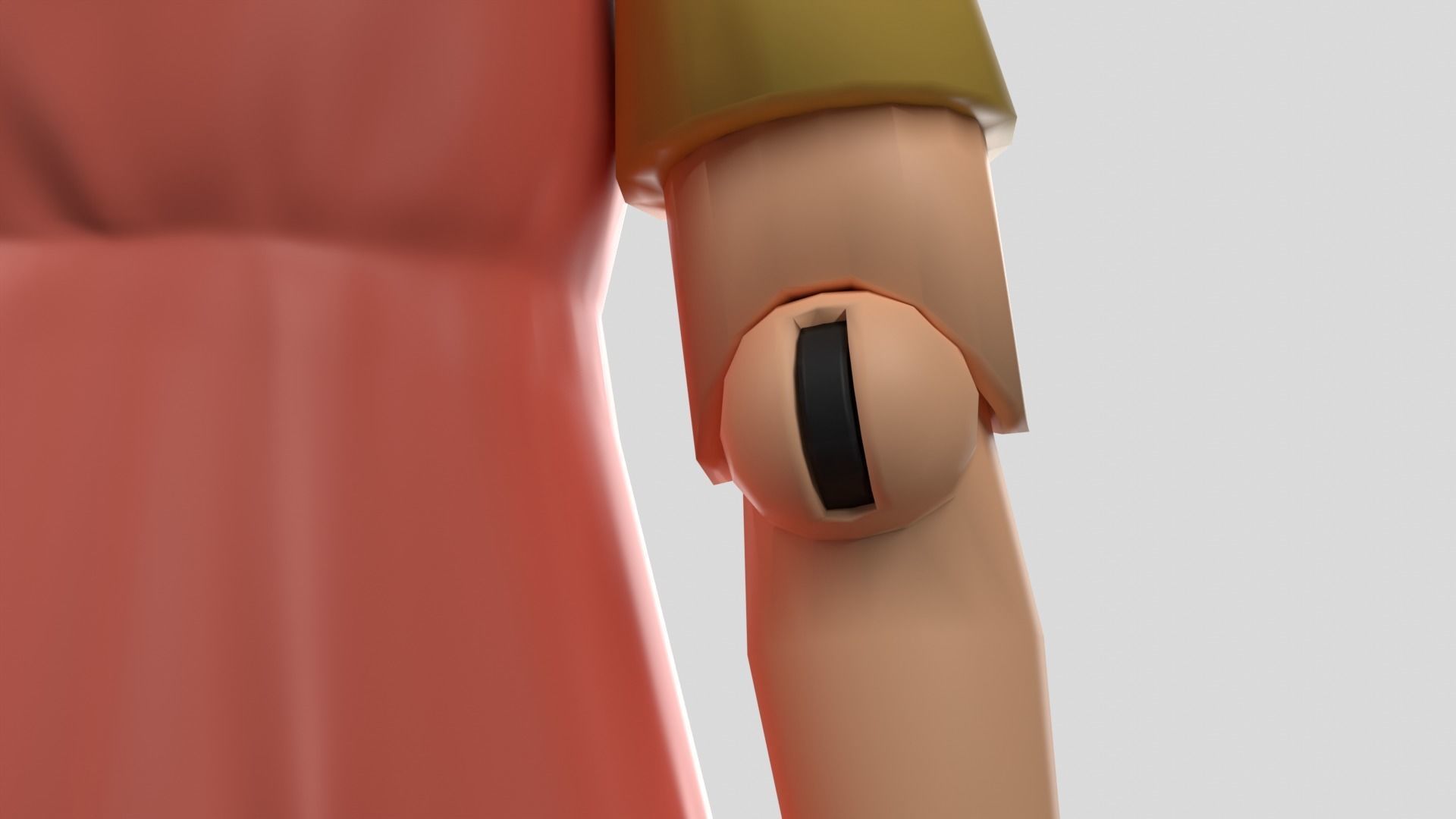 Squid Game Doll - rigged 3D model Low-poly 3D model_18